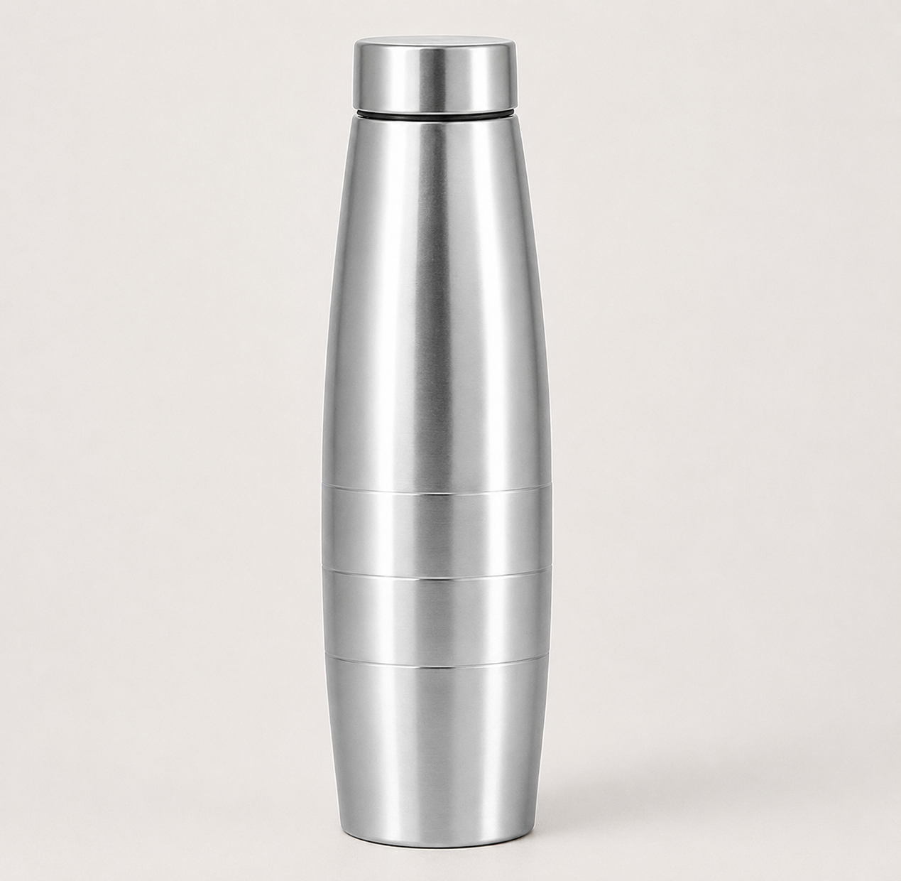 Jmax Stainless Steel Water Bottle | Single Wall Metal Bottle for Office School Gym Travel | BPA Free | Rust-Free, Leakproof & Lightweight | 1000 ml