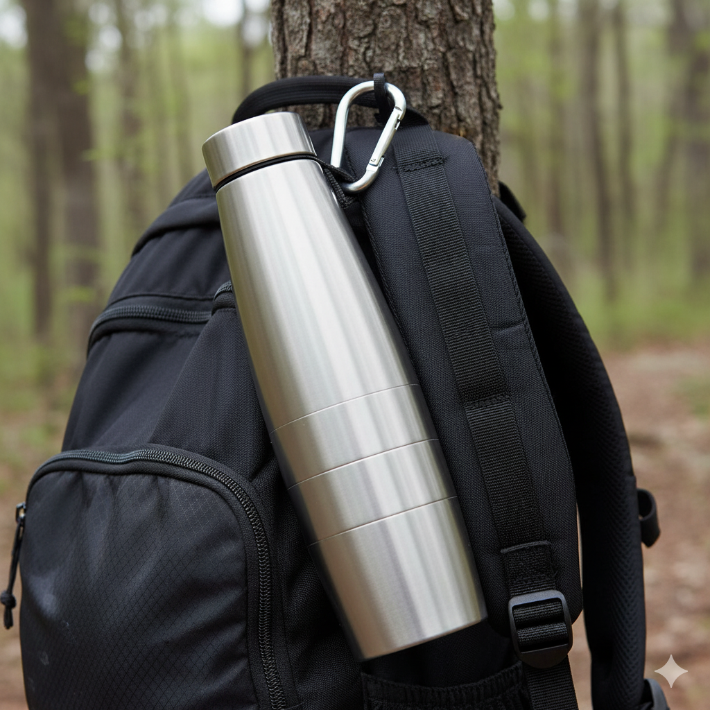 Jmax Stainless Steel Water Bottle | Single Wall Metal Bottle for Office School Gym Travel | BPA Free | Rust-Free, Leakproof & Lightweight | 1000 ml