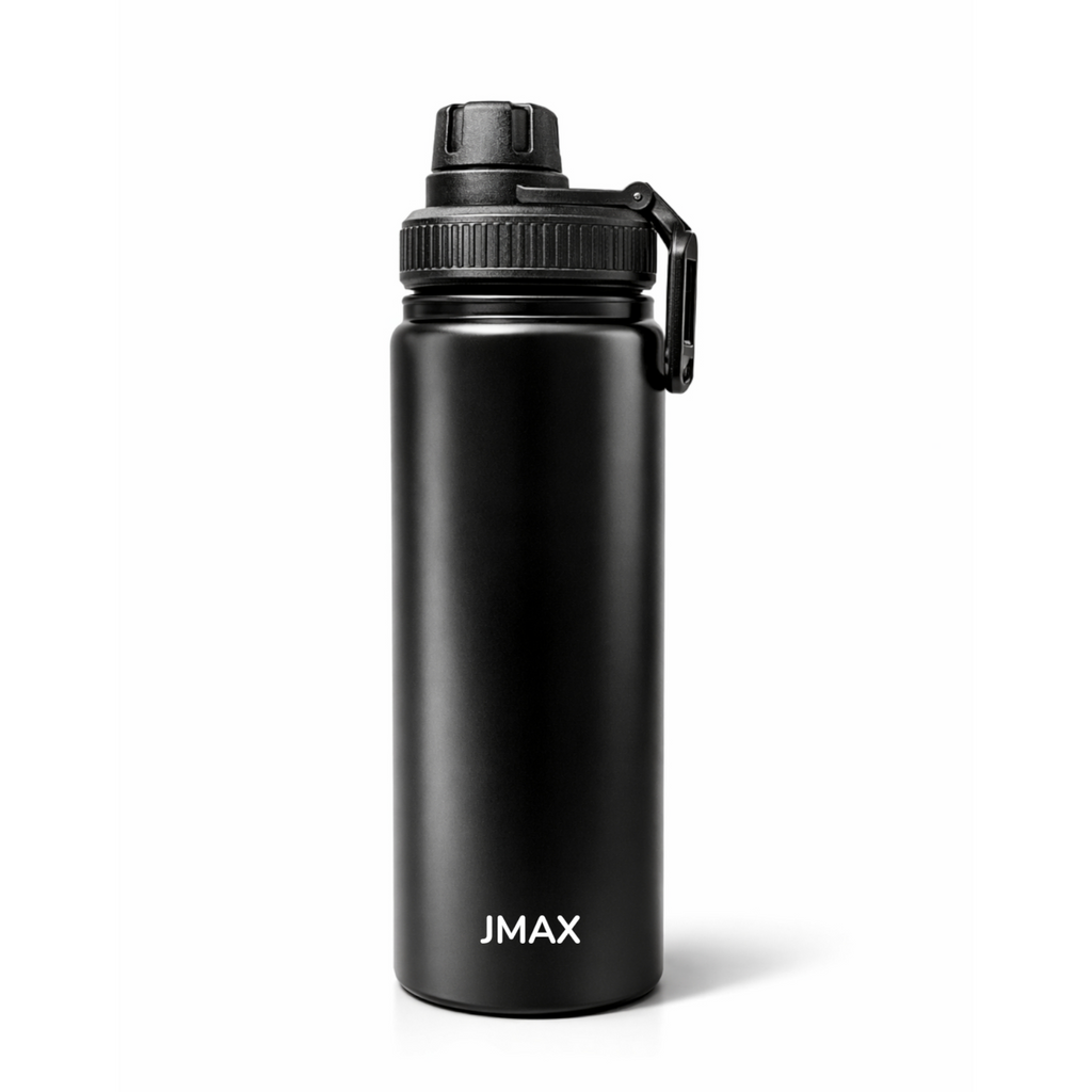 Jmax Double Wall Insulated Stainless Steel Water Bottle – Leakproof/BPA-Free/Vacuum Insulated Flask for Hot & Cold Drink Portable Sports Bottle (1200 Milliliters)