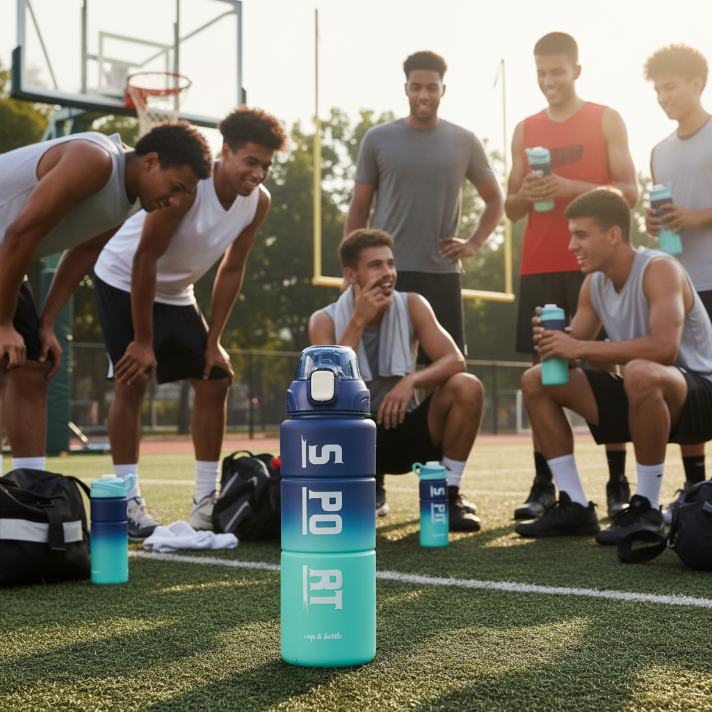 Jmax 1300ml Sports Water Bottle| BPA-Free Gym Bottle for Travel, Office & School 1300 ml Plastic Sipper